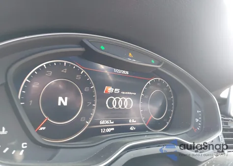 2019 Audi S5 3.0T Premium z USA, uszkodzony, nr VIN WAUC4CF54KA077406